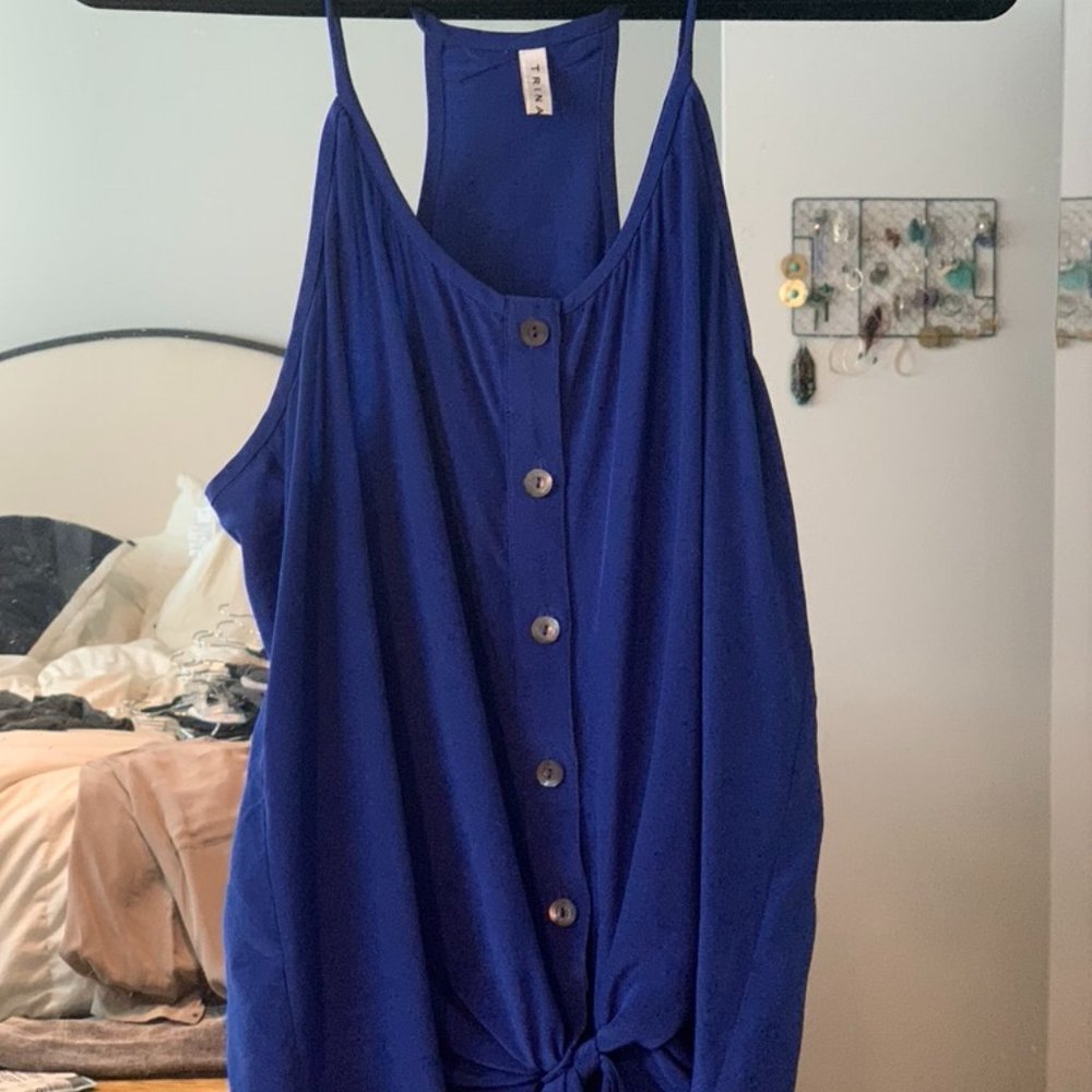 Trina Turk Blue Tank